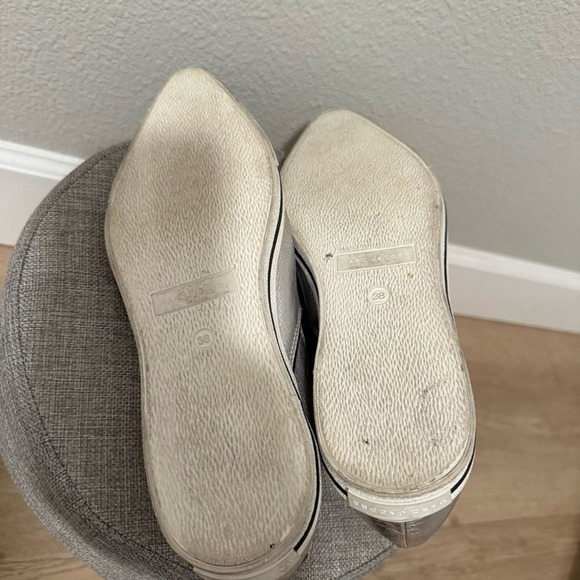 Marc Jacob's Women's Delancey Silver Metallic Pointed Slip On Sneaker 38 / 7.5 - Picture 8 of 10